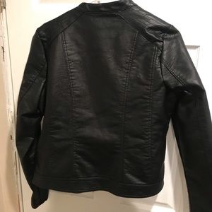 Black leather jacket